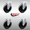 Service Caster 5 Inch SS Hard Rubber Wheel Swivel Bolt Hole Caster Set SCC-SSBH20S514-HRS-4 - alternate 4